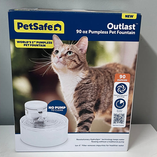 PetSafe 90oz Outlast Pumpless Water Fountain