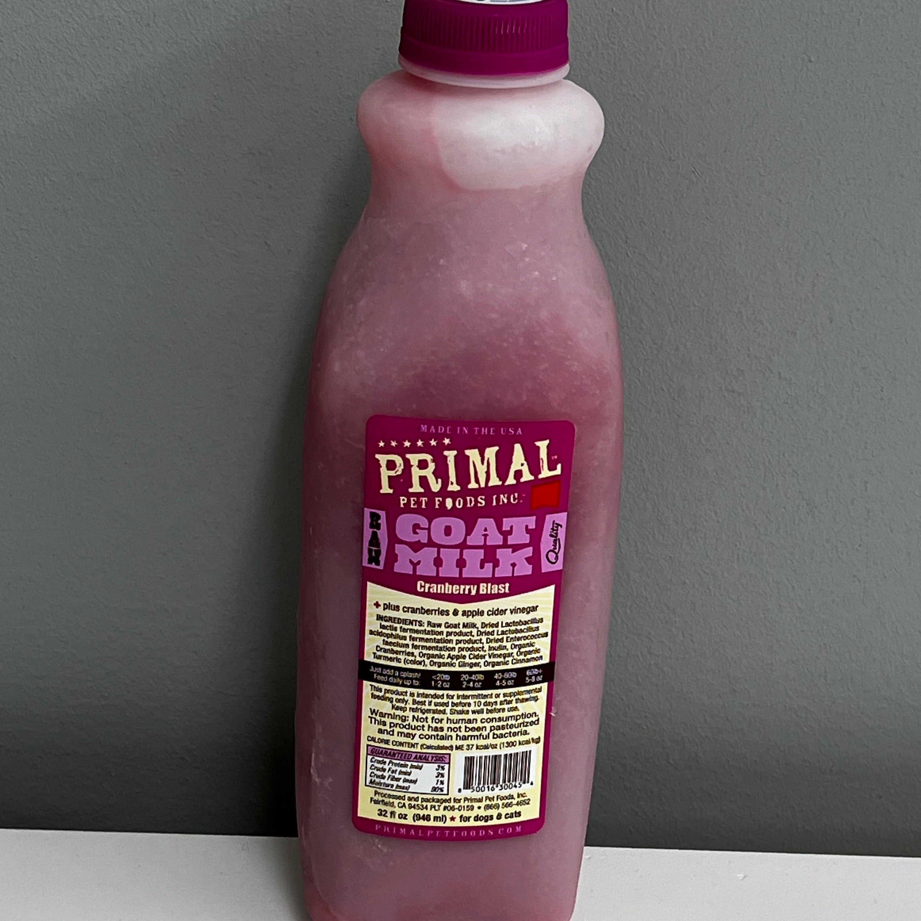 Primal Goat Milk 1 Quart- Cranberry – PETquoson Primal Goat Milk 1 Quart- Cranberry – PETquoson