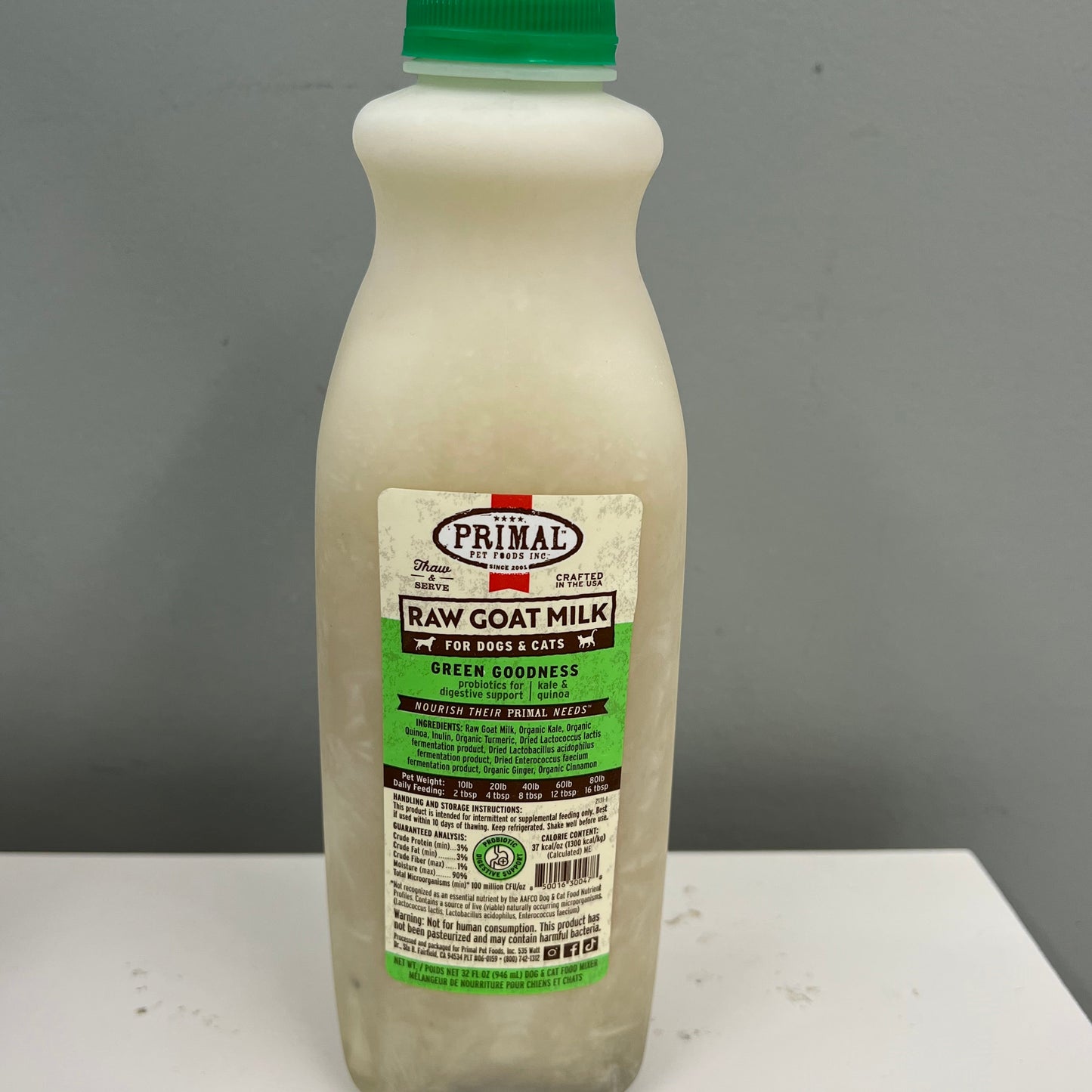 Primal Goat Milk 1 Quart-Green Goodness