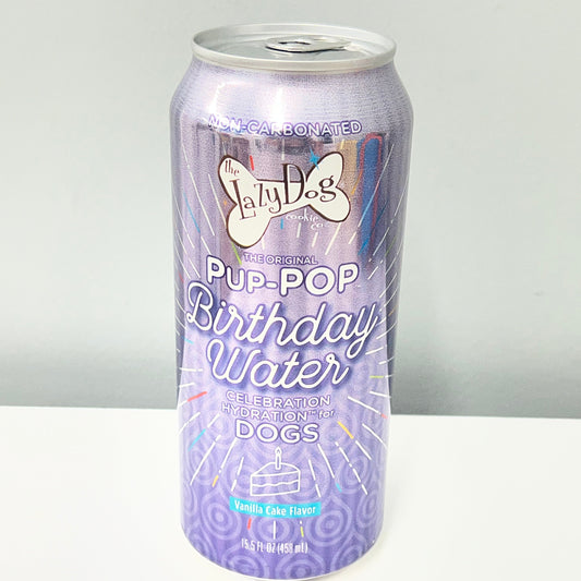 Pup-POP Birthday Cake Water