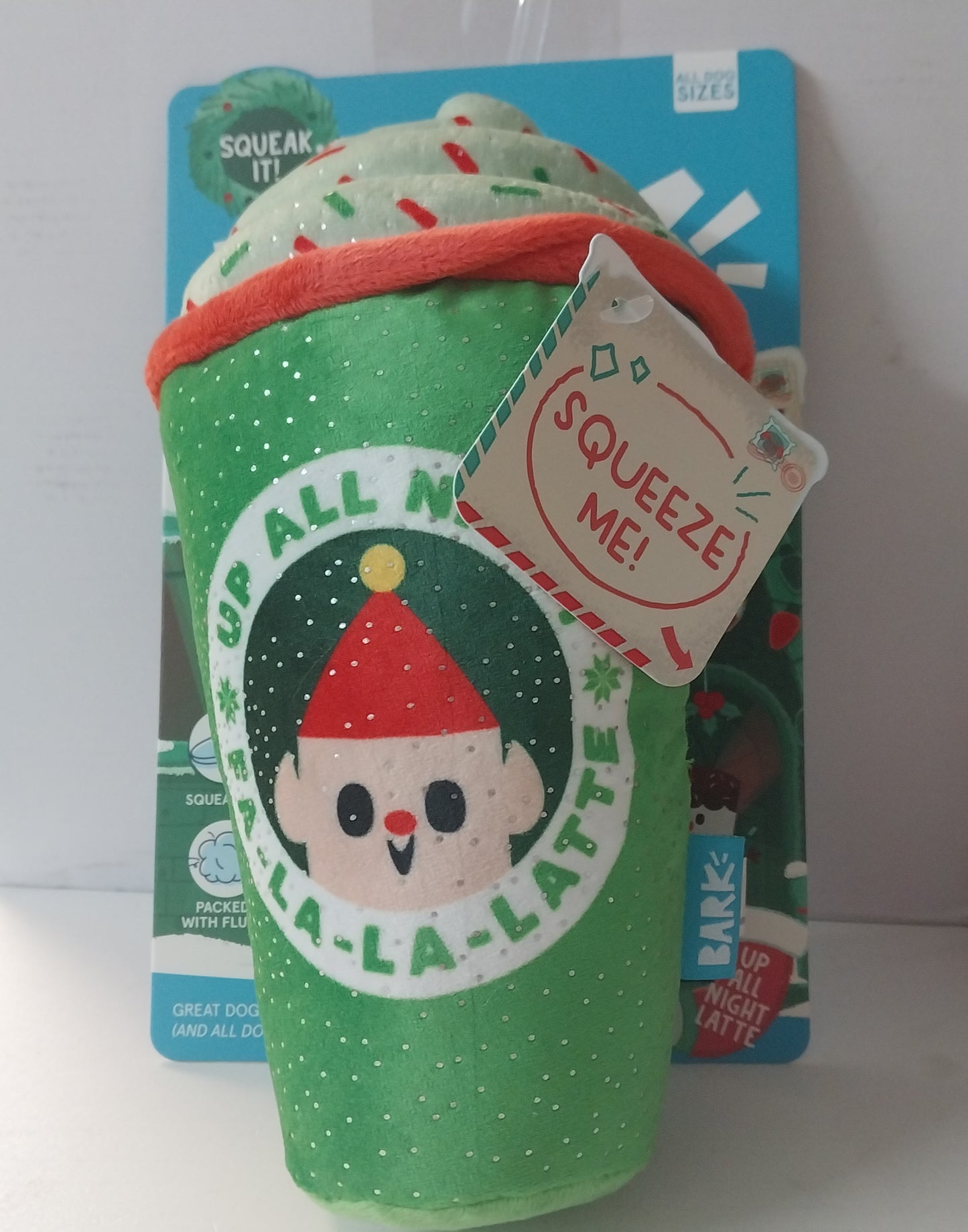 Bark Up All Night Latte Dog Toy