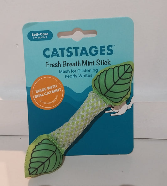 Fresh Breath Mint Stick Dental Chew Cat Toy