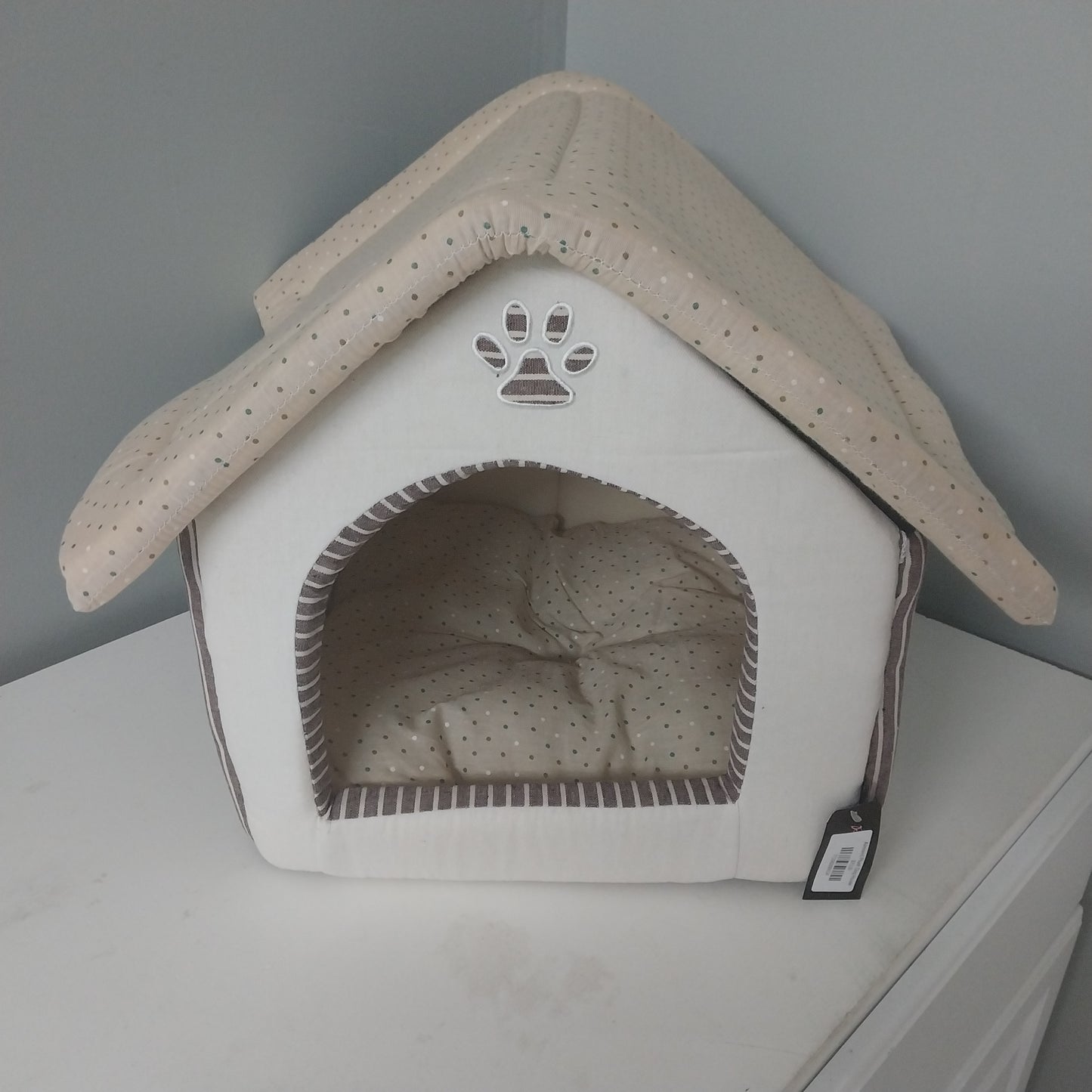 Almond Plush Dog House