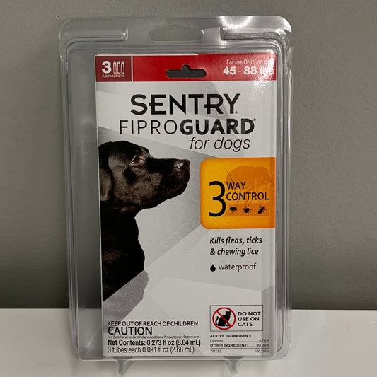 Sentry FiproGuard Flea & Tick Control for Large Dogs (45-88lbs)