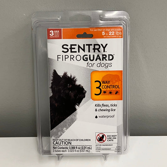 Sentry FiproGuard Flea & Tick Control for Small Dogs (5-22lbs)