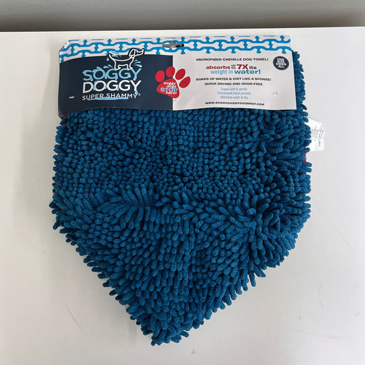 Soggy Doggy Shammy Towel- Blue