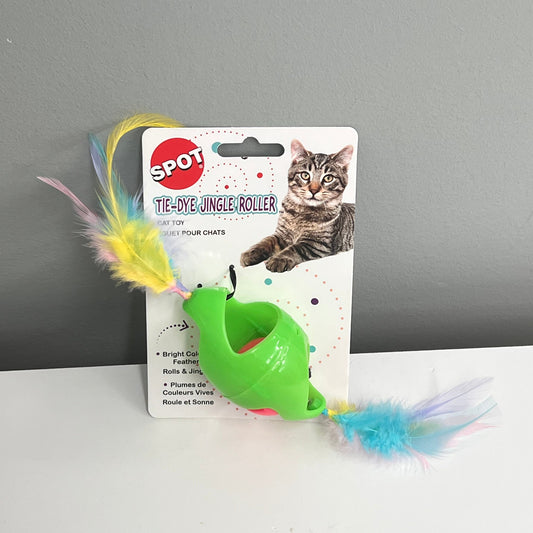 Spot Tie Dye Jingle Roller Cat Toy