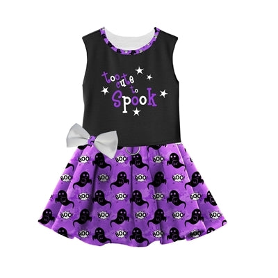 Halloween Too Cute to Spook Dress w/ Matching Leash