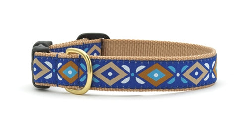 Aztec Blue Up Country Collar