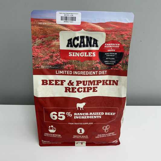 Acana Limited Ingredient Beef & Pumpkin