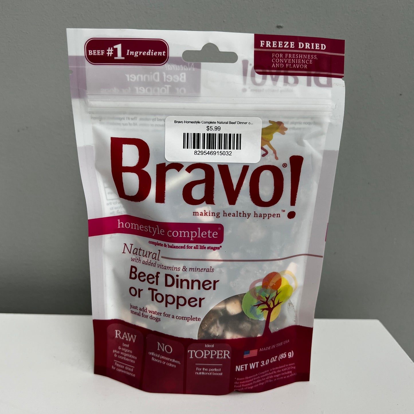 Bravo Homestyle Complete Natural Beef Dinner or Topper 3oz