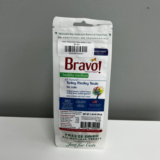 Bravo Freeze-Dried Turkey Medley 1.25oz