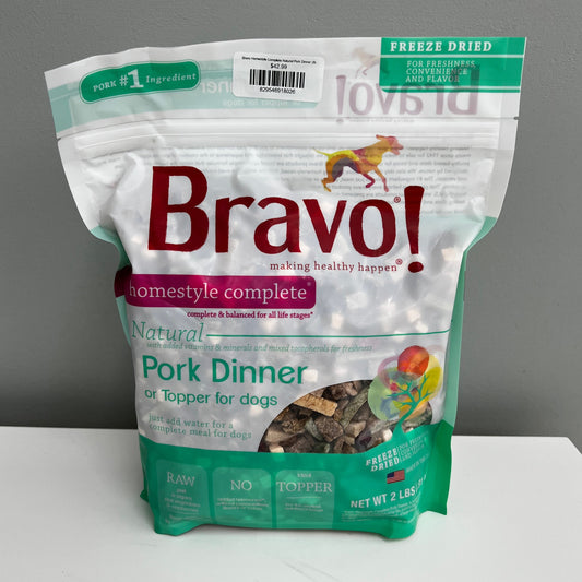 Bravo Homestyle Complete Natural Pork Dinner 2lb