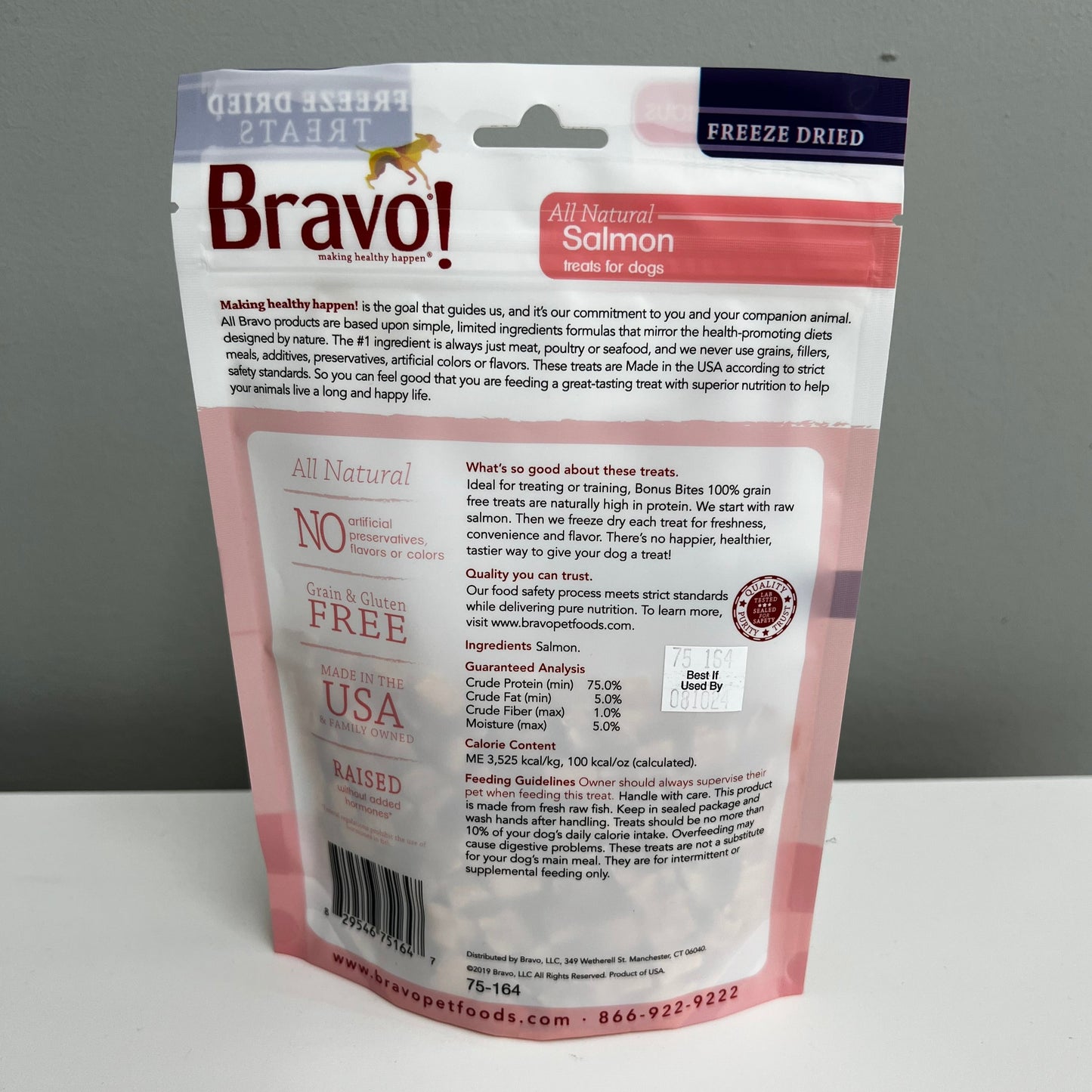 Bravo Raw Freeze-Dried Salmon 2oz