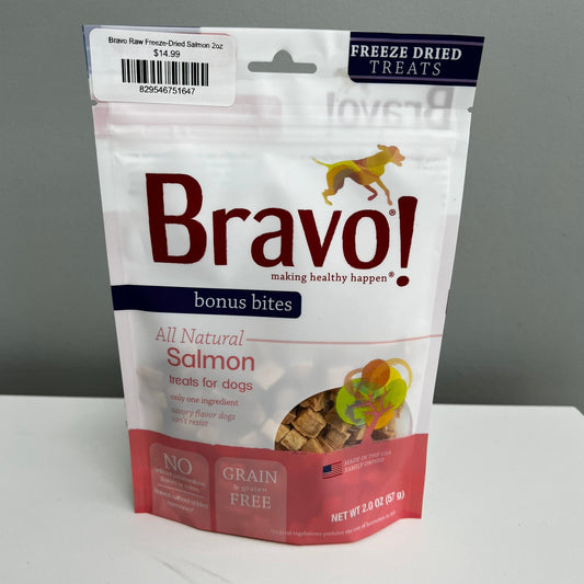 Bravo Raw Freeze-Dried Salmon 2oz