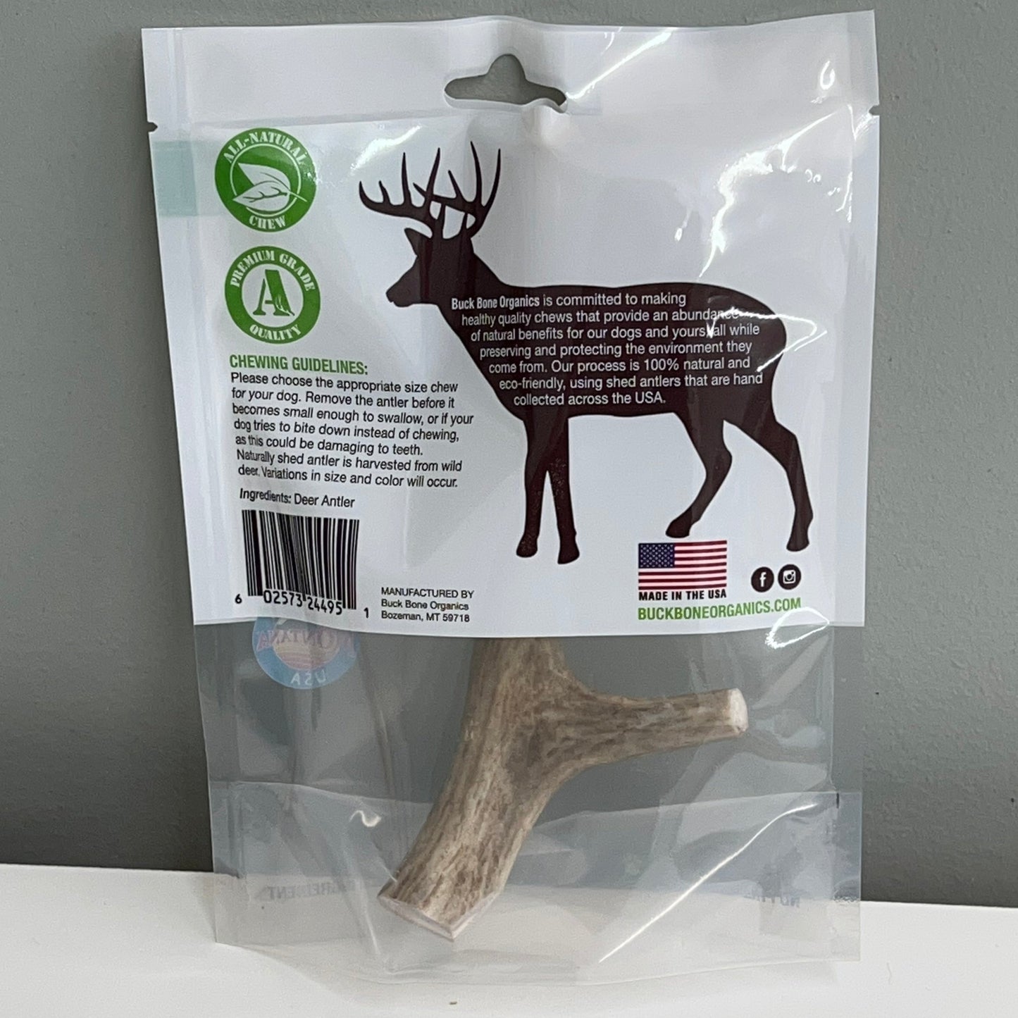 Buck Bone Organics Deer Antler- Medium
