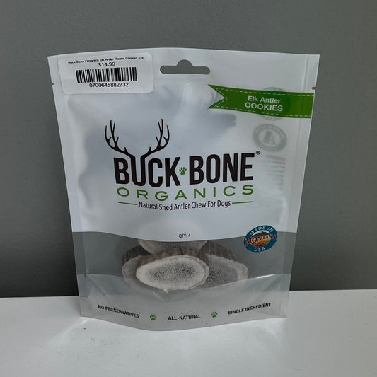 Buck Bone Organics Elk Antler Round Cookies 4pk
