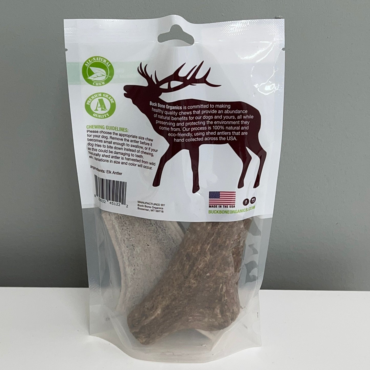 Buck Bone Organics Elk Antler- Medium Split 2pk