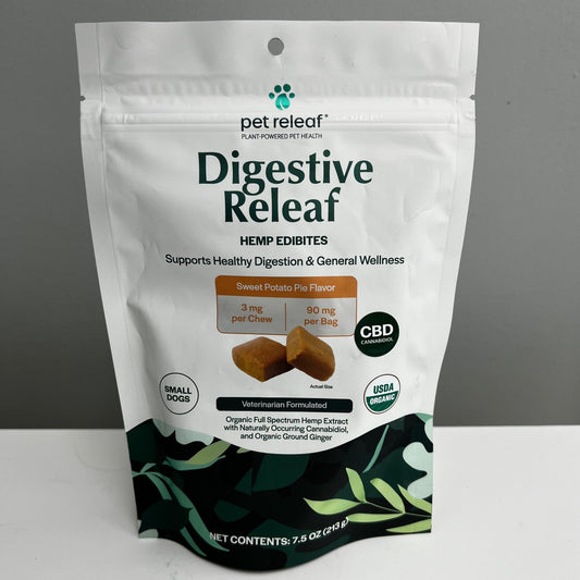 Pet Releaf Digestive Releaf CBD Treats- Sweet Potato Pie