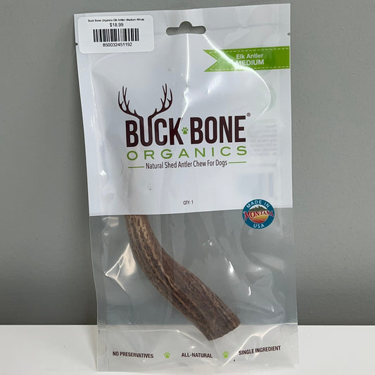 Buck Bone Organics Elk Antler- Medium Whole