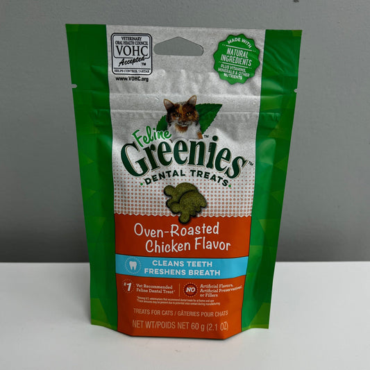 Greenies Feline Dental Treat Over-Roasted Chicken