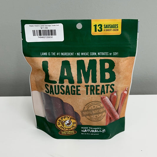 Happy Howie's Lamb Sausage Treats 9oz