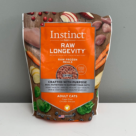 Instinct Raw Longevity Frozen Chicken Cat Bites 2.5lb