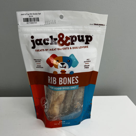 Jack & Pup Rib Bones 5pk