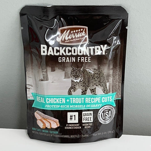 Merrick Backcountry Chicken & Trout Cuts 3oz