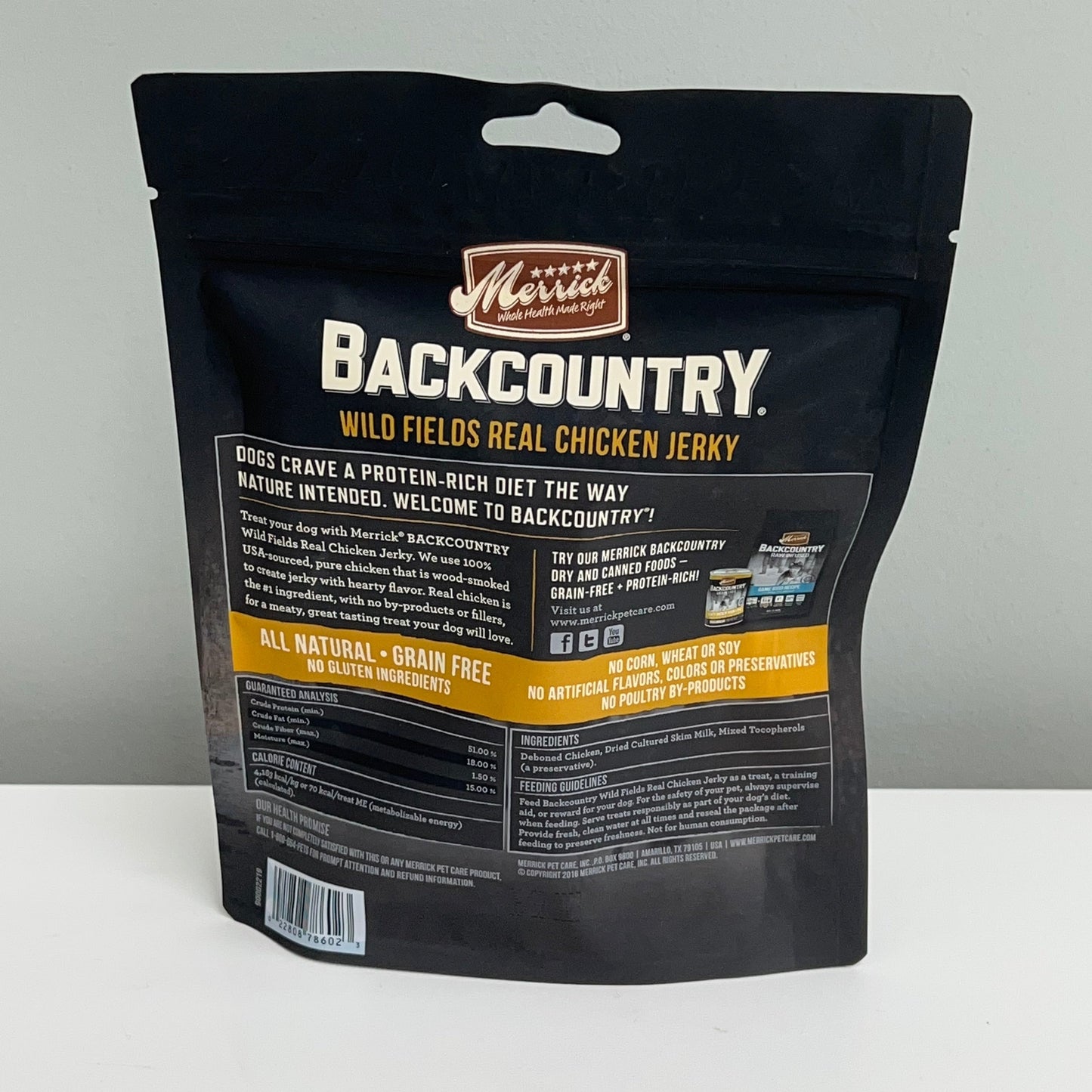 Merrick Backcountry Chicken Jerky  4.5oz