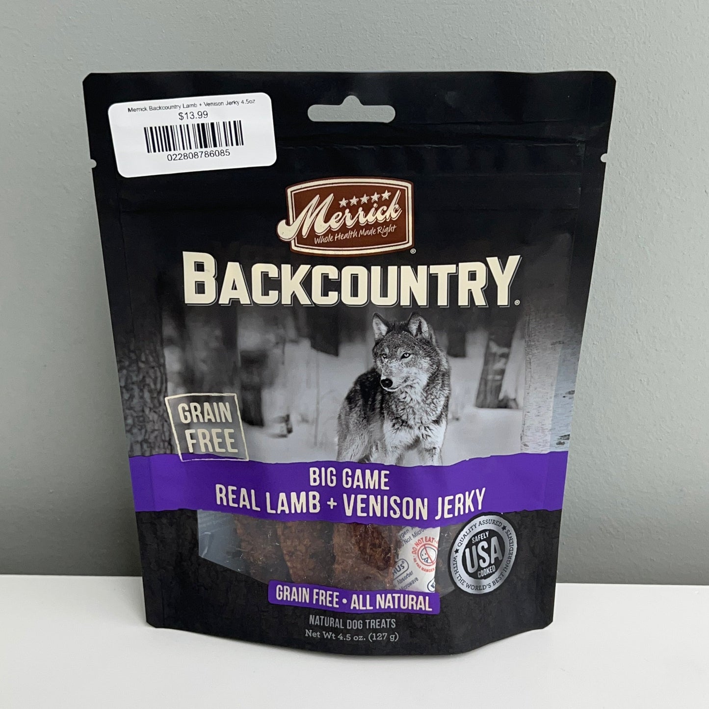 Merrick Backcountry Lamb + Venison Jerky 4.5oz