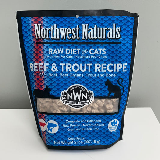 Northwest Naturals Raw Diet for Cats- Beef & Trout
