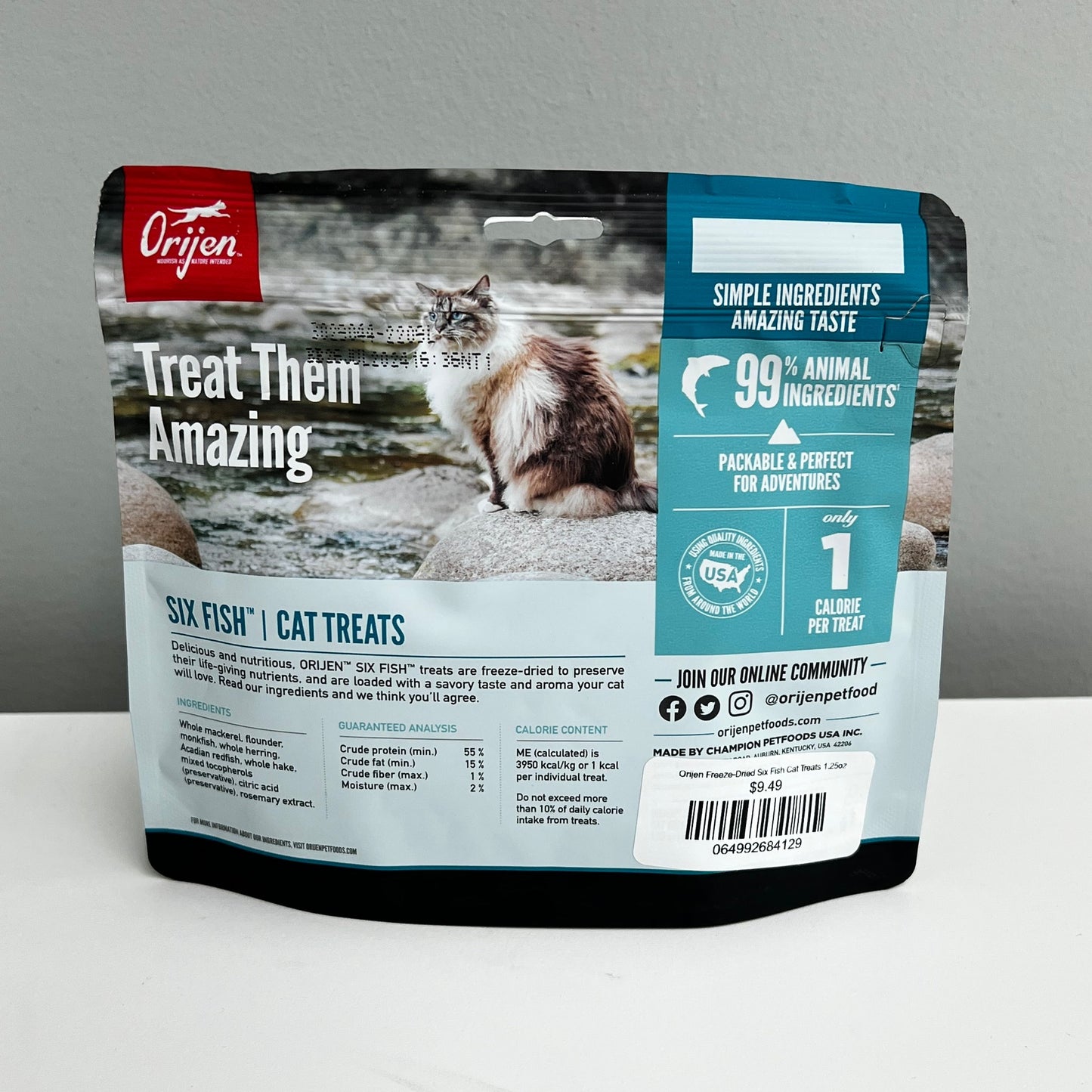 Orijen Freeze-Dried Six Fish Cat Treats 1.25oz