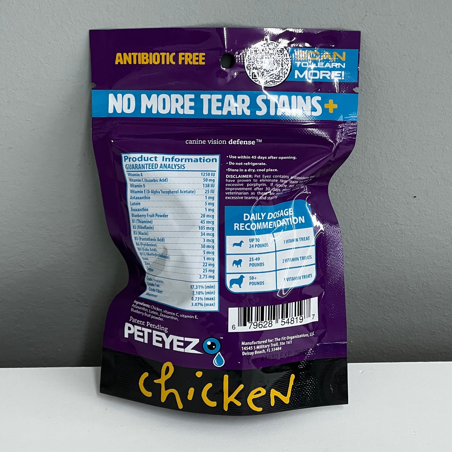 Pet Eyez Vitamin Treats- Chicken