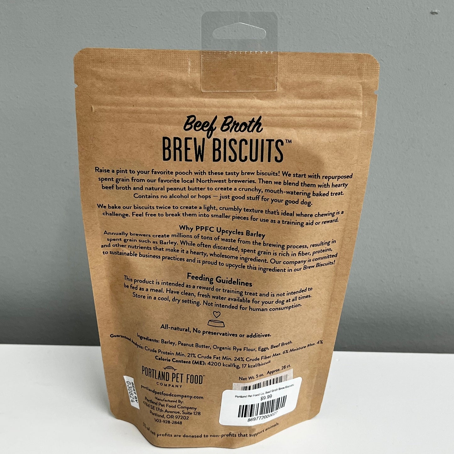 Portland Pet Food Co. Beef Broth Brew Biscuits