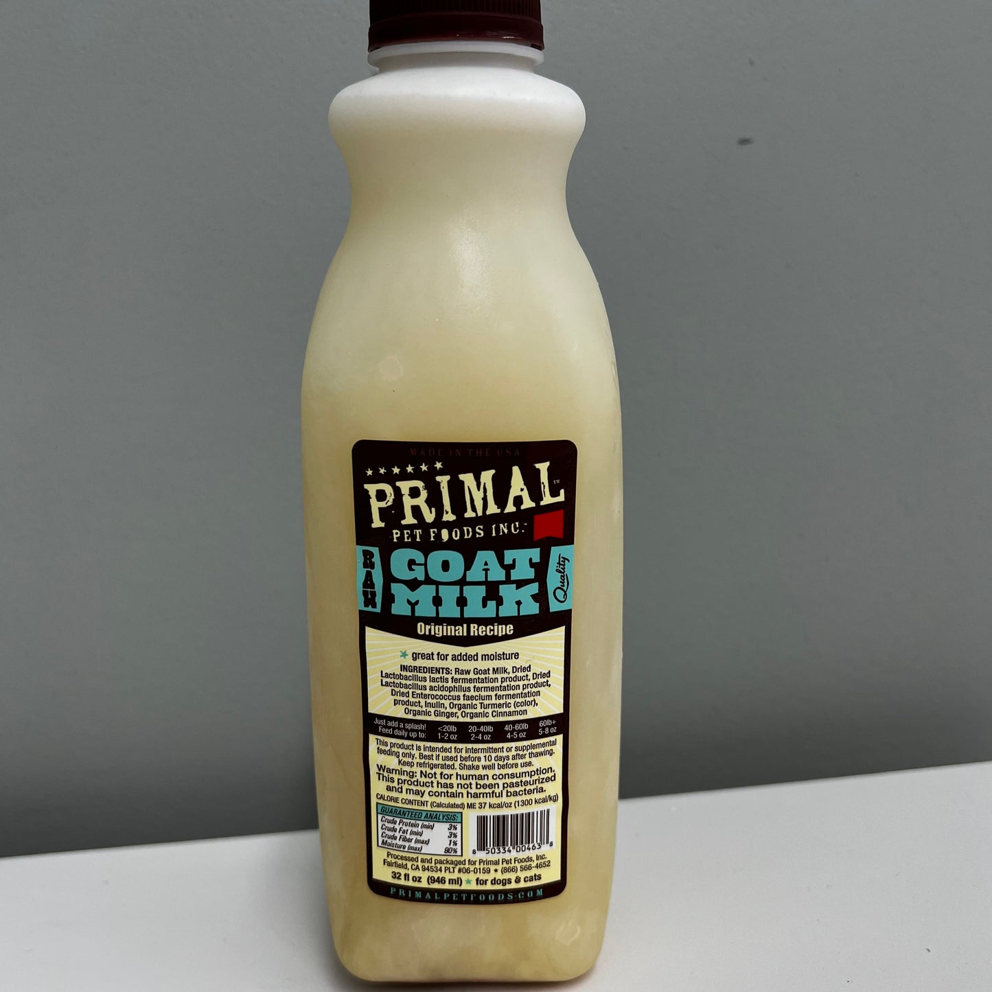 Primal Frozen Goat Milk 1 Quart