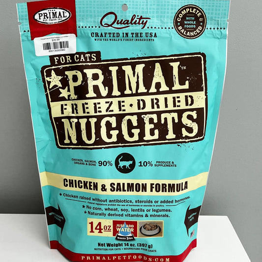 Primal Freeze-Dried Nuggets Cat Chicken & Salmon Formula 14oz