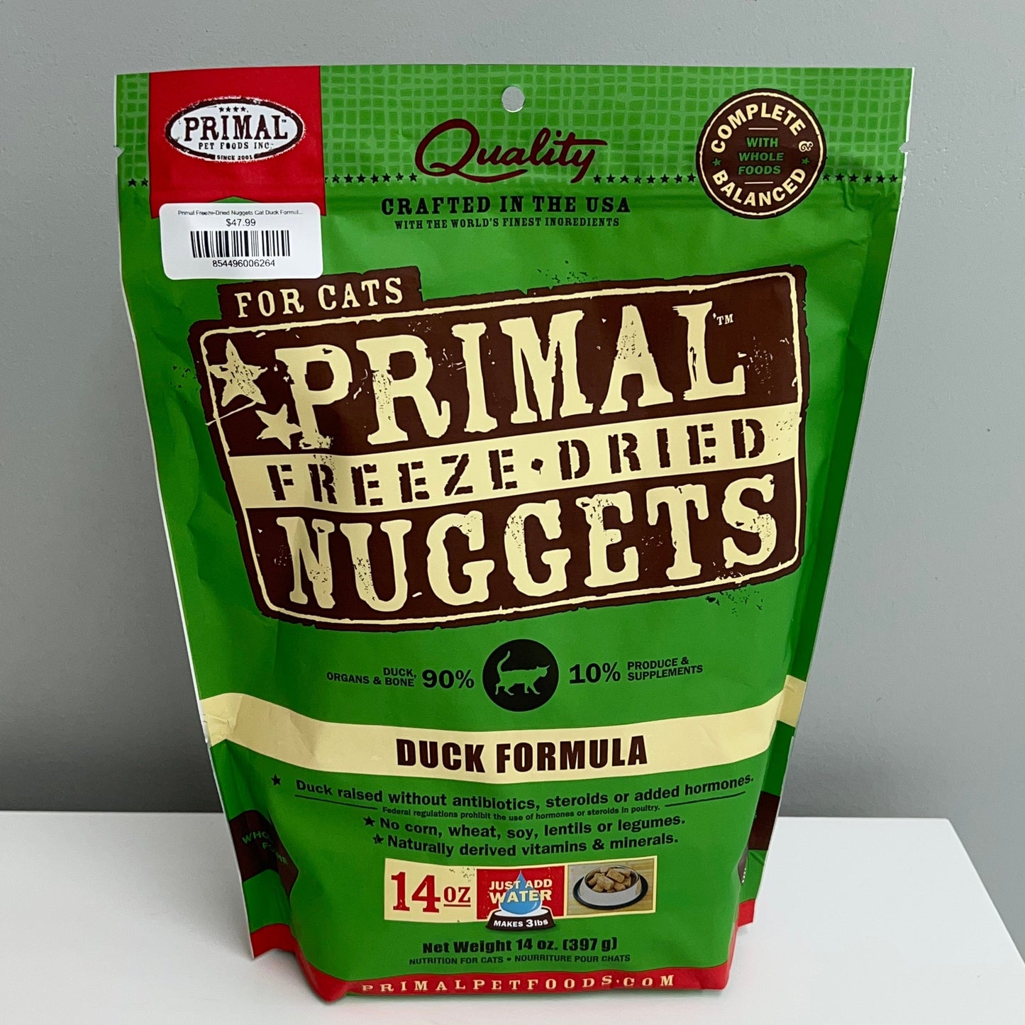 Primal Freeze-Dried Nuggets Cat Duck Formula 14oz