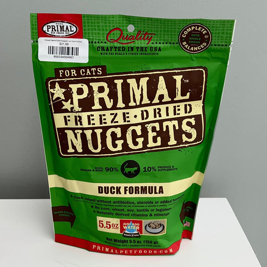 Primal Freeze-Dried Nuggets Cat Duck Formula 5.5oz