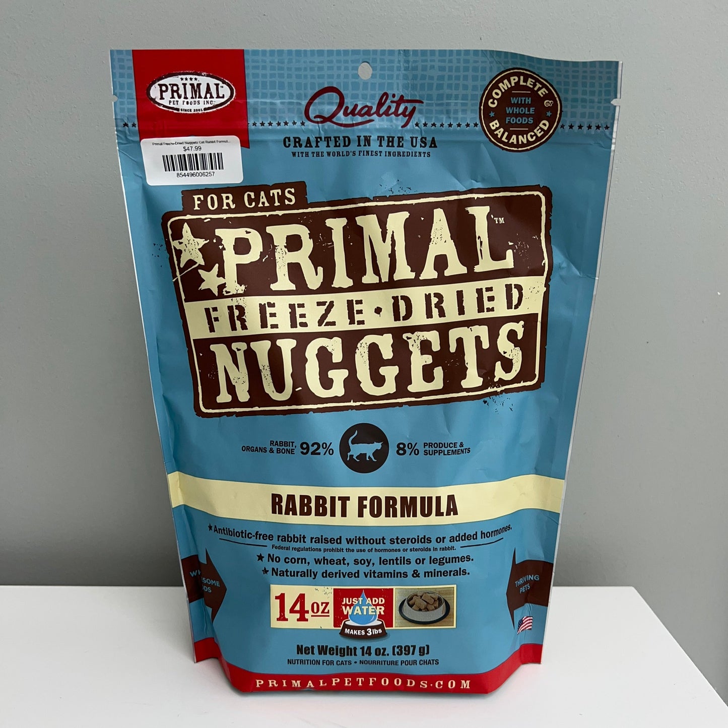 Primal Freeze-Dried Nuggets Cat Rabbit Formula 14oz