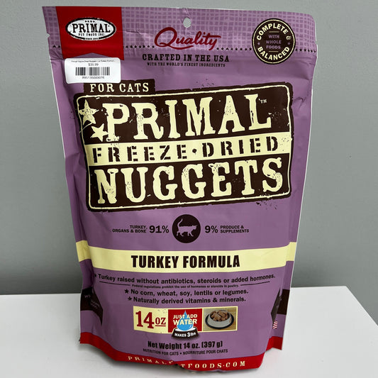 Primal Freeze-Dried Nuggets Cat Turkey Formula 14oz