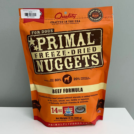 Primal Freeze-Dried Nuggets Dog Beef Formula 14oz