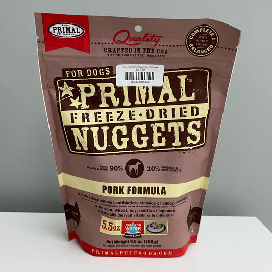 Primal Freeze-Dried Nuggets Dog Pork Formula 5.5oz
