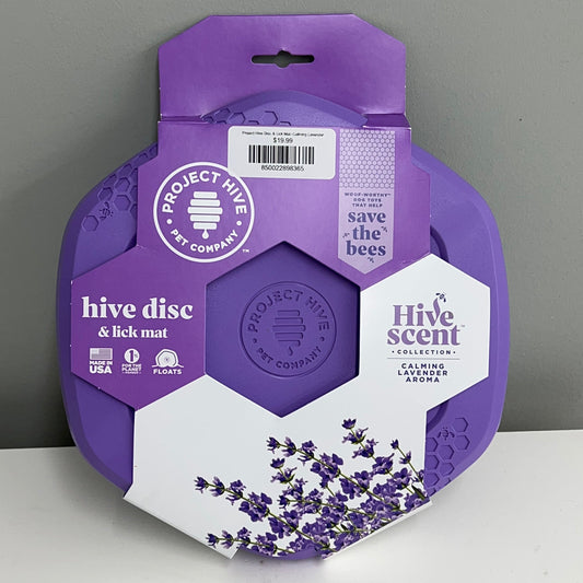 Project Hive Disc & Lick Mat- Calming Lavender