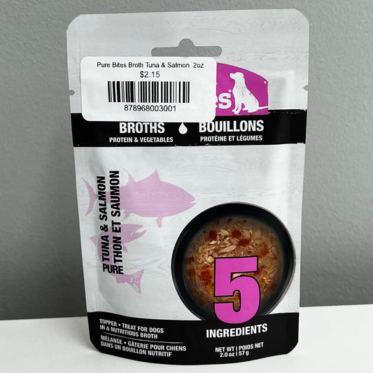 Pure Bites Broth Tuna & Salmon  2oz