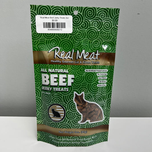 Real Meat Beef Jerky Treats 3oz