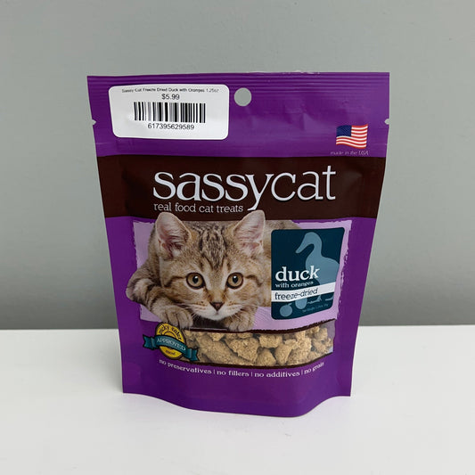 Sassy Cat Freeze Dried Duck with Oranges 1.25oz