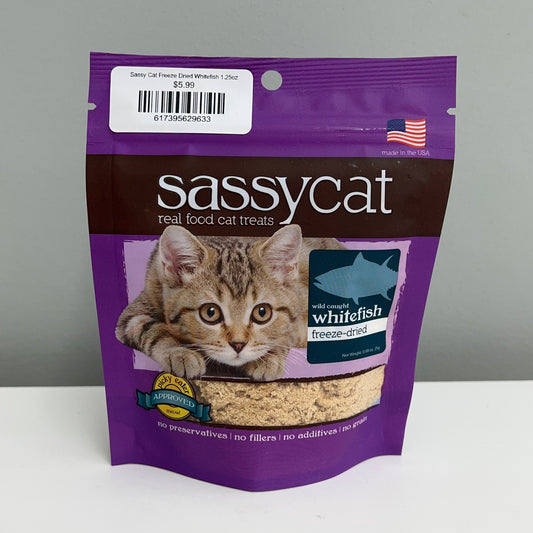 Sassy Cat Freeze Dried Whitefish 1.25oz