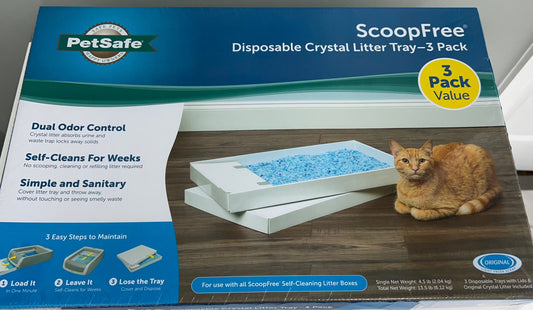 Scoop Free Litter Tray Original 3pk