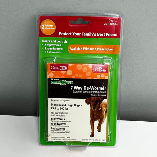 Sentry Worm X Plus for Medium/Large Dogs